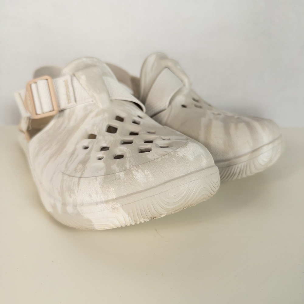 Chaco Womens Chillos Clogs Size 9 Bone Marbled Adjustable Strap Comfort Sandals - Picture 4 of 9